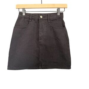 Brandy Melville | John Galt| Timeless Black Denim Skirt